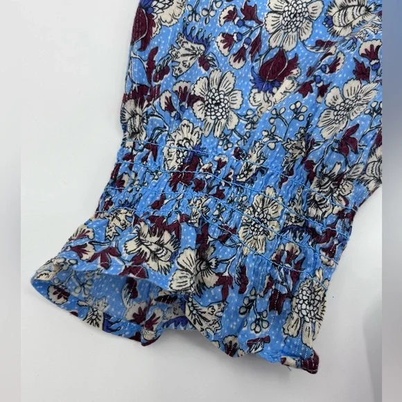LOFT Blue Floral Blouse - Picture 10 of 11